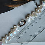 Срібний браслет Proba з натуральними перлами барочним, вага виробу 15,56 г (2185192) 1720 розмір, фото 4