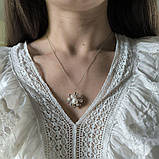 Срібне кольє Proba з натуральними перлами, вага виробу 8,07 г (2185208) 450500 розмір, фото 7