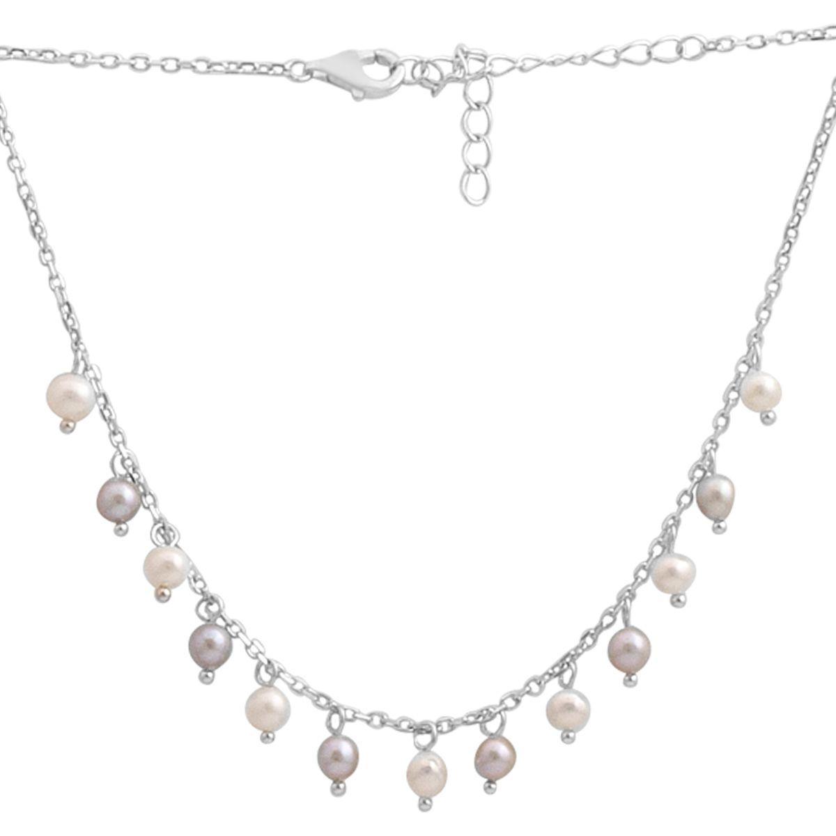 Срібне кольє Proba з натуральними перлами, вага виробу 4,28 г (2185253) 450500 розмір, фото 1