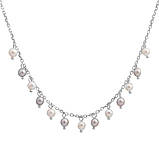 Срібне кольє Proba з натуральними перлами, вага виробу 4,28 г (2185253) 450500 розмір, фото 2