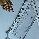 Срібне кольє Proba з натуральними перлами, вага виробу 4,28 г (2185253) 450500 розмір, фото 7