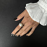 Срібне кільце Proba з натуральними перлами барочним, вага виробу 8,87 г (2185277) 18.5 розмір, фото 6