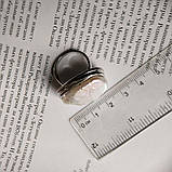 Срібне кільце Proba з натуральними перлами барочним, вага виробу 13,82 г (2185307) 18 розмір, фото 4