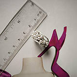 Срібне кільце Proba з натуральними перлами 2.5ct, вага виробу 5,1 г (2185567) 19 розмір, фото 4