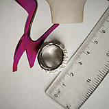 Срібне кільце Proba з натуральними перлами 2.5ct, вага виробу 5,1 г (2185567) 19 розмір, фото 5