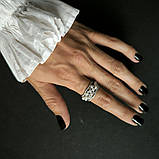 Срібне кільце Proba з натуральними перлами 2.5ct, вага виробу 5,1 г (2185567) 19 розмір, фото 7