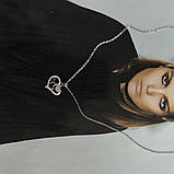 Срібне кольє Proba з натуральними фіанітами, перламутром, вага виробу 2,61 г (2185581) 400450 розмір, фото 5