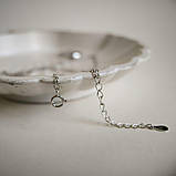 Срібне кольє Proba з натуральними фіанітами, перламутром, вага виробу 2,61 г (2185581) 400450 розмір, фото 6