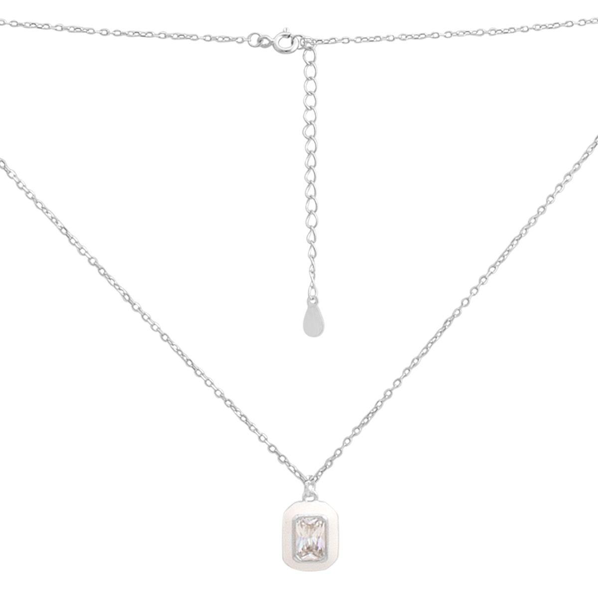 Срібне кольє Proba з фіанітами, ємалю, вага виробу 2,16 г (2185635) 400450 розмір, фото 1