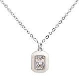 Срібне кольє Proba з фіанітами, ємалю, вага виробу 2,16 г (2185635) 400450 розмір, фото 2