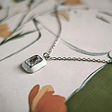 Срібне кольє Proba з фіанітами, ємалю, вага виробу 2,16 г (2185635) 400450 розмір, фото 3