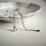 Срібне кольє Proba з фіанітами, ємалю, вага виробу 2,16 г (2185635) 400450 розмір, фото 4