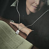 Срібне кольє Proba з фіанітами, ємалю, вага виробу 2,16 г (2185635) 400450 розмір, фото 5