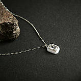 Срібне кольє Proba з фіанітами, ємалю, вага виробу 2,16 г (2185635) 400450 розмір, фото 6