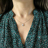 Срібне кольє Proba з фіанітами, ємалю, вага виробу 2,16 г (2185635) 400450 розмір, фото 7