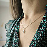 Срібне кольє Proba з фіанітами, ємалю, вага виробу 2,16 г (2185635) 400450 розмір, фото 8