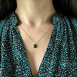 Срібне кольє Proba з фіанітами, ємалю, вага виробу 2,1 г (60002240) 400450 розмір, фото 7