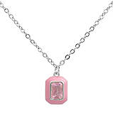 Срібне кольє Proba з фіанітами, ємалю, вага виробу 2,13 г (60002241) 400450 розмір, фото 2