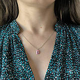 Срібне кольє Proba з фіанітами, ємалю, вага виробу 2,13 г (60002241) 400450 розмір, фото 7