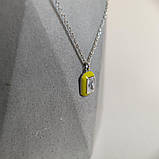 Срібне кольє Proba з фіанітами, ємалю, вага виробу 2,13 г (60002242) 400450 розмір, фото 6