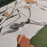 Срібне кольє Proba з фіанітами, вага виробу 3,67 г (2185697) 400450 розмір, фото 3