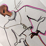 Срібне кольє Proba з фіанітами, вага виробу 3,67 г (2185697) 400450 розмір, фото 4