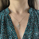 Срібне кольє Proba з фіанітами, вага виробу 3,67 г (2185697) 400450 розмір, фото 7