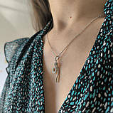 Срібне кольє Proba з фіанітами, вага виробу 3,67 г (2185697) 400450 розмір, фото 8