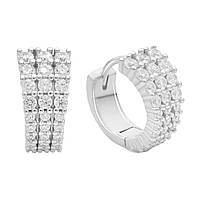 Срібні сережки Proba з фіанітами (2185864)