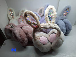 Хутряні навушники "Котик"