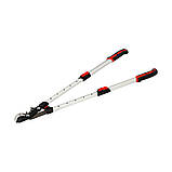 Секатор ковадловий для гілок Ø≤ 40 мм з алюмінієвими телескопічними ручками l= 66-91 см Yato YT-88294, фото 2