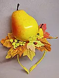 Обруч Груша Грушка Груши Ободок Грушки Обідок з грушей Осінній обруч костюм Груші Груша з грушами, фото 2