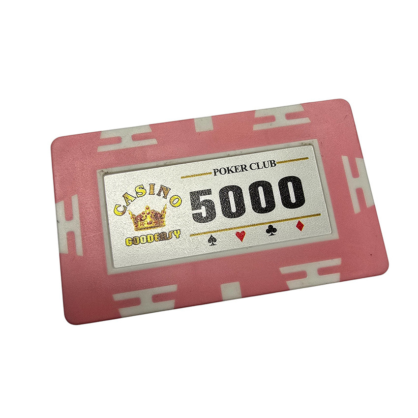 Фішка для покеру прямокутна, номінал 5000, шт, фото 1