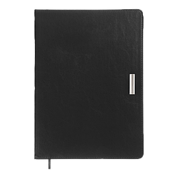 Щотижневик датов. 2026 SALERNO, A4, чорний, штуч. шкіра