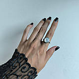 Срібне кільце Proba з натуральним перламутром, фіанітами, вага виробу 4,46 г (60002272) 18 розмір, фото 7