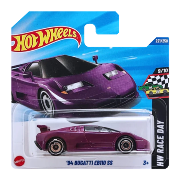 Машинка Хот Вілс 1:64 `94 Bugatti EB110 SS колекція HW Race Day Hot Wheels Mattel JBB36, фото 1