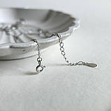 Срібне кольє Proba з натуральним перламутром, вага виробу 2,63 г (60002291) 450500 розмір, фото 5