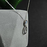 Срібне кольє Proba з натуральним перламутром, вага виробу 2,63 г (60002291) 450500 розмір, фото 6