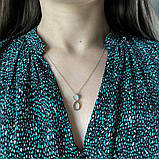 Срібне кольє Proba з натуральним перламутром, вага виробу 2,63 г (60002291) 450500 розмір, фото 7