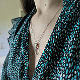 Срібне кольє Proba з натуральним перламутром, вага виробу 2,63 г (60002291) 450500 розмір, фото 8