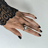 Срібне кільце Proba з натуральними перлами, вага виробу 3,2 г (2186571) 17.5 розмір, фото 6