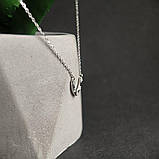 Срібне кольє Proba з фіанітами, вага виробу 2,09 г (2186762) 400450 розмір, фото 7