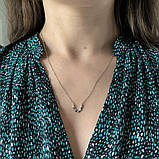 Срібне кольє Proba з фіанітами, вага виробу 2,09 г (2186762) 400450 розмір, фото 8