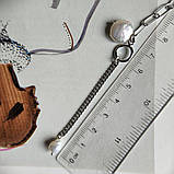 Срібне кольє Proba з натуральними перлами барочним, вага виробу 7,31 г (2186779) 450 розмір, фото 6