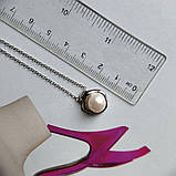 Срібне кольє Proba з натуральними перлами, вага виробу 5,19 г (2186809) 450500 розмір, фото 4