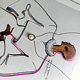 Срібне кольє Proba з натуральними перлами, вага виробу 5,19 г (2186809) 450500 розмір, фото 5