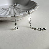 Срібне кольє Proba з фіанітами, вага виробу 3,95 г (2186953) 400450 розмір, фото 6