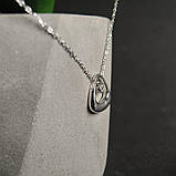 Срібне кольє Proba з фіанітами, вага виробу 3,95 г (2186953) 400450 розмір, фото 7