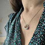 Срібне кольє Proba з фіанітами, вага виробу 3,95 г (2186953) 400450 розмір, фото 9