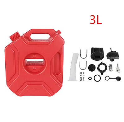 Каністра експедиційна для квадроциклів 3л (з кріпленням та замком) CASE3L red